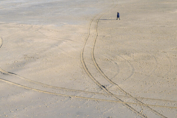 Sporen in het zand